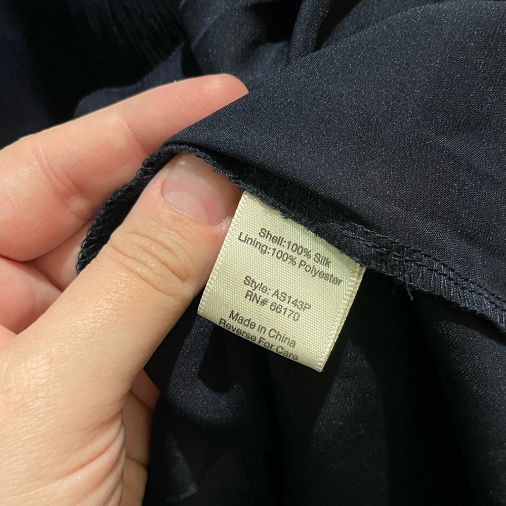 Line & Dot Navy Blue Maxi Skirt - Picture 7 of 8